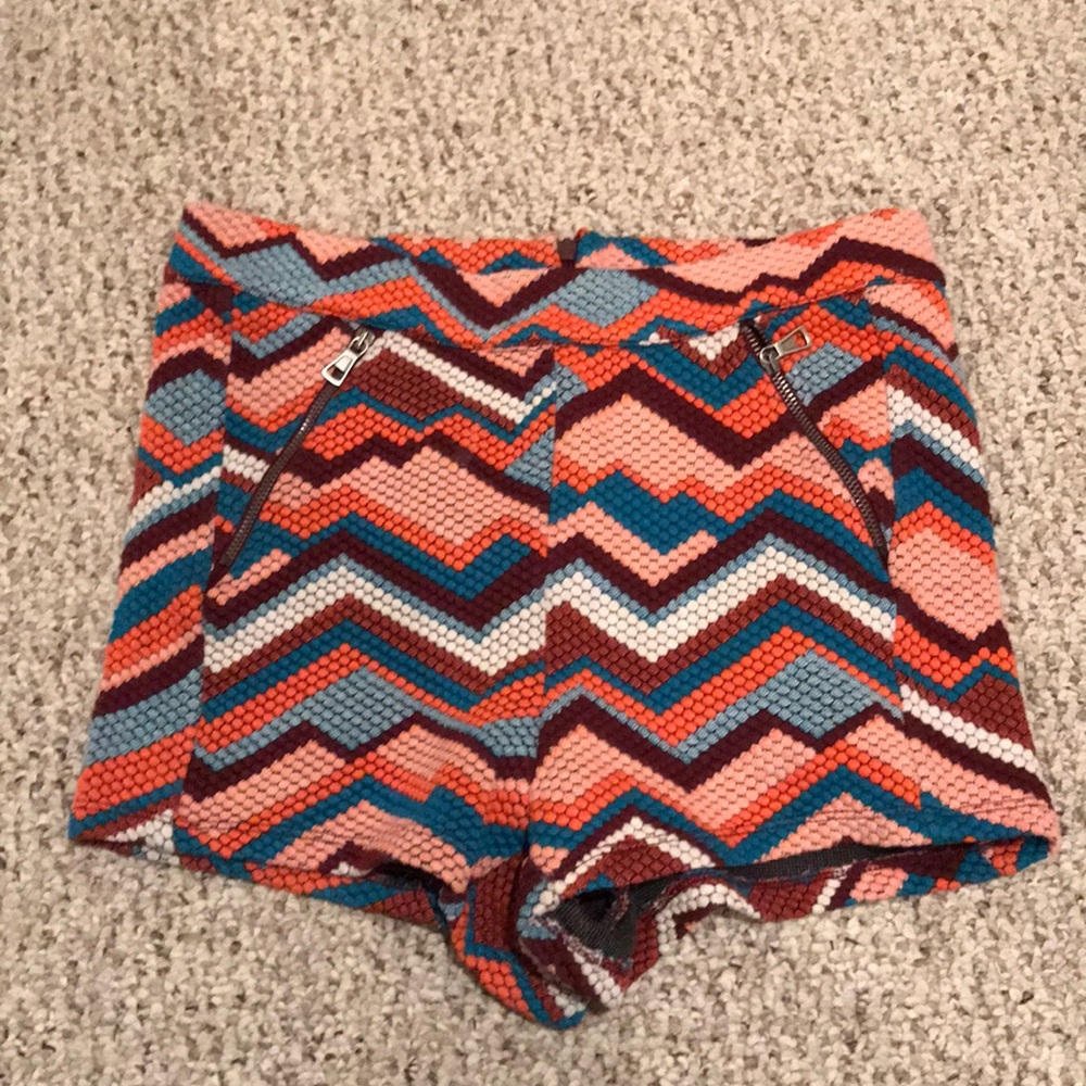 Free People Knit Colorful Shorts